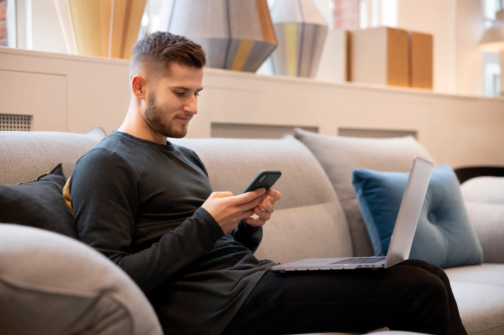 Man with cellphone